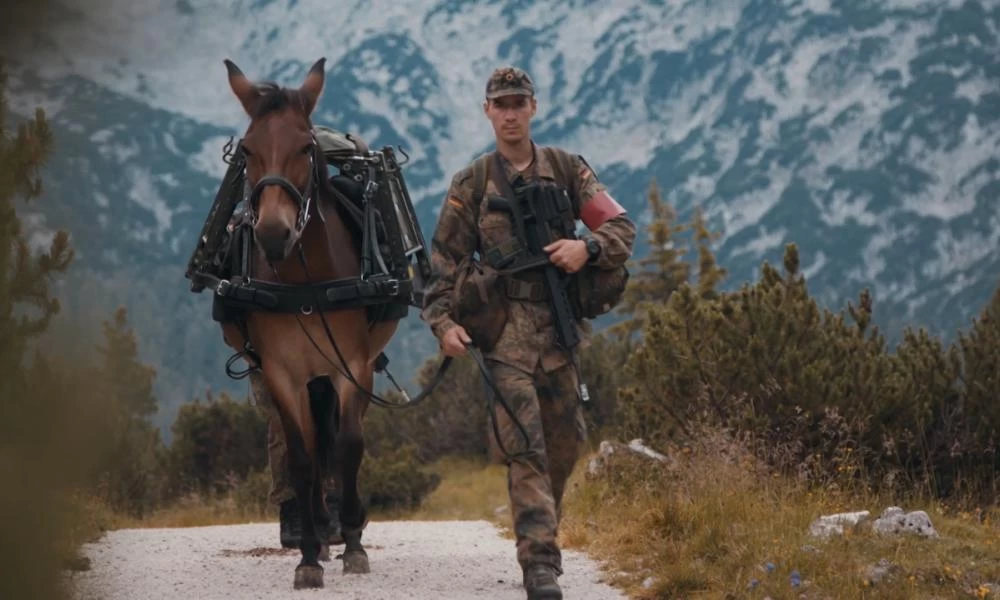 Και όμως ο γερμανικός στρατός χρησιμοποιεί ακόμα μουλάρια!